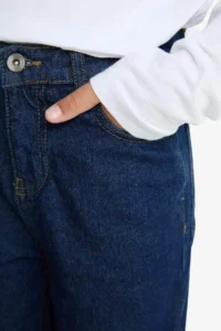 DeFacto Wide Leg Dark Blue Boy Jean Trousers F2258A8/NM34 - Image 6