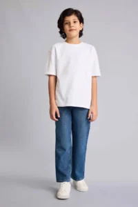 DeFacto Wide Leg Straight Leg Jean Trousers Boy - Image 2