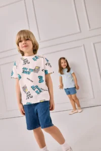 DeFacto Basic Plain Jeans Shorts Baby Size