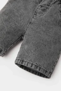 DeFacto Basic Flat Waist Elastic Jean Shorts for Baby Boy - Image 5