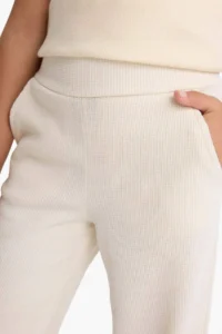 DeFacto Wide Leg Waffle Pocket Wide Leg Trousers Girls - Image 7