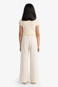 DeFacto Wide Leg Waffle Pocket Wide Leg Trousers Girls - Image 8