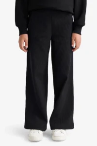 DeFacto Girl's Wide Leg Waffle Wide Leg Trousers - Image 5
