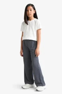 DeFacto Wide Leg Wide Leg Pants Girls' - Image 4