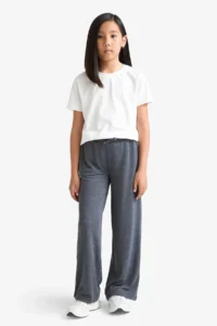 DeFacto Wide Leg Wide Leg Pants Girls' - Image 5