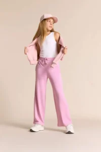 DeFacto Wide Leg Pocketed Wide Leg Trousers Girls - Image 2
