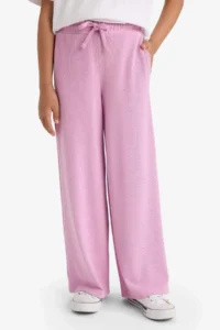 DeFacto Wide Leg Pocketed Wide Leg Trousers Girls - Image 7