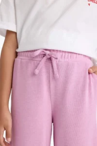 DeFacto Wide Leg Pocketed Wide Leg Trousers Girls - Image 8