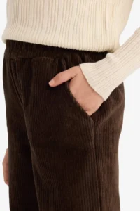 DeFacto Wide Leg Corduroy Trousers Girls - Image 4