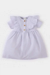 DeFacto Short Sleeve Ribbed Camisole Summer Dress Baby Girl