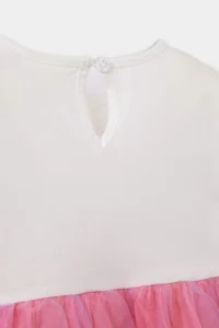 DeFacto Unicorn Printed Short Sleeve Summer Tulle Dress Baby Girl - Image 4