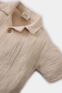 DeFacto Muslin Short Sleeve Shirt Baby Size - Image 2
