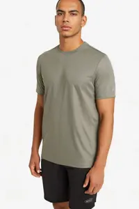 DeFacto Slim Fit Slim Fit Crew Neck Quick Drying Breathable Flexible Fabric Printed Athlete Short Sleeve