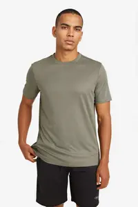 DeFacto Slim Fit Slim Fit Crew Neck Quick Drying Breathable Flexible Fabric Printed Athlete Short Sleeve - Image 3