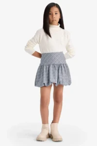 DeFacto Mavi Girls' Skirt E9320A8/BE164 - Image 7