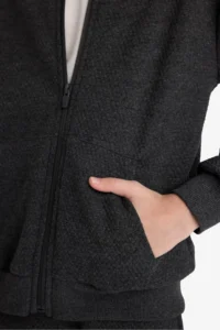 DeFacto Hooded School Zipper Sweatshirt Boy - Image 5