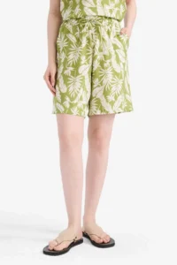 DeFacto Regular Fit Patterned Elastic Waist Shorts - Image 6