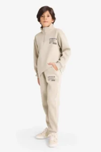 DeFacto Boy's Printed Sweatpants with Elastic Waist (25 WN)