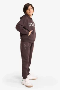 DeFacto Boy's Printed Sweatpants with Elastic Waist (25 WN)