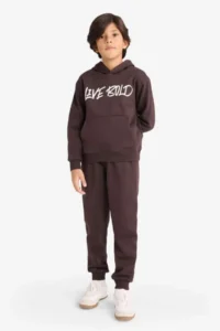 DeFacto Boy's Printed Sweatpants with Elastic Waist (25 WN) - Image 2