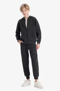 DeFacto Elastic Waist School Jogger Sweatpants Boy - Image 4