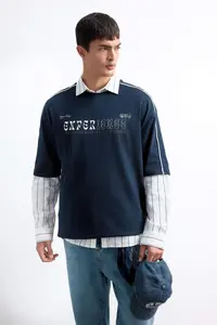DeFacto 100% Cotton Boxy Fit Printed T-Shirt