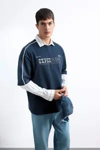 DeFacto 100% Cotton Boxy Fit Printed T-Shirt - Image 3