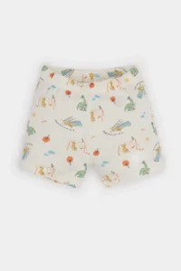 DeFacto 100% Cotton Dinosaur Printed Elastic Waist Pajama Set for Baby Boy - Image 2
