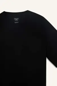 DeFacto Oversize Wide Fit Crew Neck Heavy Fabric Basic Plain Short Sleeve T-Shirt - Image 8