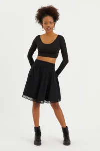 Quincey Lace Detay Skirt - Image 2