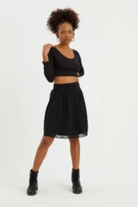 Quincey Lace Detay Skirt - Image 3