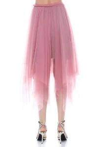 Quincey Women Pink Tulle Skirt - Image 2