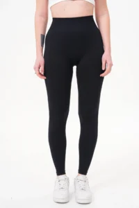 MİSTİRİK Alnus Model Knitted Fabric Firming Seamless Tights Suitable for Daily Use Black Color