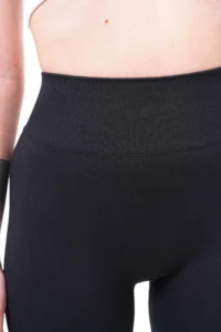 MİSTİRİK Alnus Model Knitted Fabric Firming Seamless Tights Suitable for Daily Use Black Color - Image 2