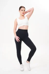 MİSTİRİK Alnus Model Knitted Fabric Firming Seamless Tights Suitable for Daily Use Black Color - Image 5