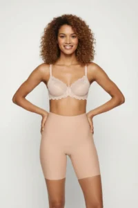 MİSTİRİK Anoky Model Compacting Flexible Laser Cut Sports Corset Tights Model Shorts Skin Color - Image 2