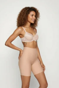 MİSTİRİK Anoky Model Compacting Flexible Laser Cut Sports Corset Tights Model Shorts Skin Color - Image 3
