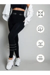 MİSTİRİK Cocomis Model Firming and Lifting Corset Tights Black Color - Image 2
