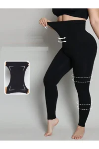 MİSTİRİK Cocomis Model Firming and Lifting Corset Tights Black Color - Image 3