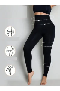 MİSTİRİK Cocomis Model Firming and Lifting Corset Tights Black Color - Image 4