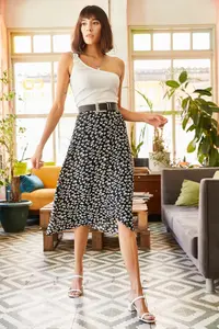Olalook Women Black Gonca wrap Skirt - Image 4