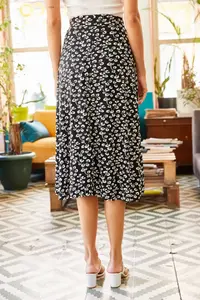 Olalook Women Black Gonca wrap Skirt - Image 6