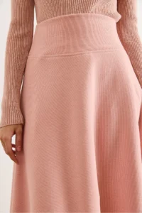 Olalook Women's Powder Waist Banded Thessaloniki Bell Skirt - Image 4