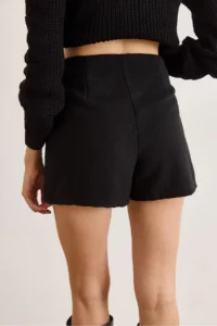 Olalook Women's Black Hidden Zipper Mini Skirt with Shorts - Image 5