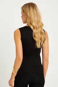 Cool & Sexy Women Black Button with accessories Dry Blouse - Image 6