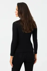 Cool & Sexy Women Black snaps Camisole Blouse - Image 7