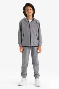 DeFacto Hooded Zippered Sweatshirt Boy - Image 2