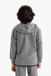 DeFacto Hooded Zippered Sweatshirt Boy - Image 5