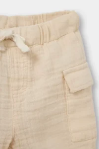 DeFacto Elastic Waist Muslin Shorts Baby Size - Image 2