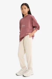 DeFacto Girls' Tracksuit Bottom F0389A8/BG74 BEIGE - Image 2